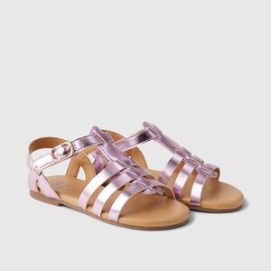 Toddler Girls Purple Metallic Strappy Sandal